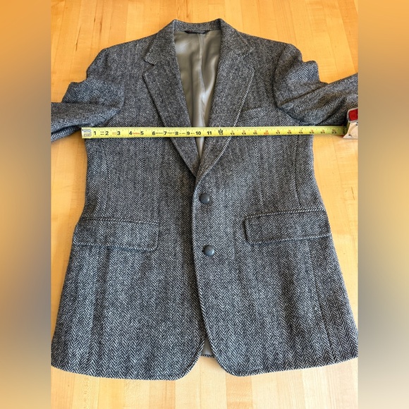 HARRIS TWEED Vintage Hand Woven Scotland Wool Sports Coat Jacket Blazer 39R - Picture 12 of 13